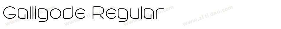 Galligode Regular字体转换